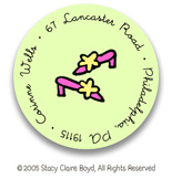 Stacy Claire Boyd Return Address Label/Sticky - Tiny Sitting Pretty