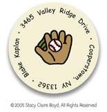 Stacy Claire Boyd Return Address Label/Sticky - Tiny Baseball All-Star