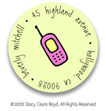 Stacy Claire Boyd Return Address Label/Sticky - Tiny Girl Talk