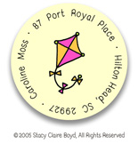 Stacy Claire Boyd Return Address Label/Sticky - Tiny Windy Day Fun