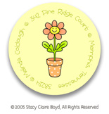 Stacy Claire Boyd Return Address Label/Sticky - Tiny Growing Smiles