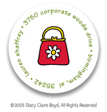 Stacy Claire Boyd Return Address Label/Sticky - Tiny Shop Til You Drop