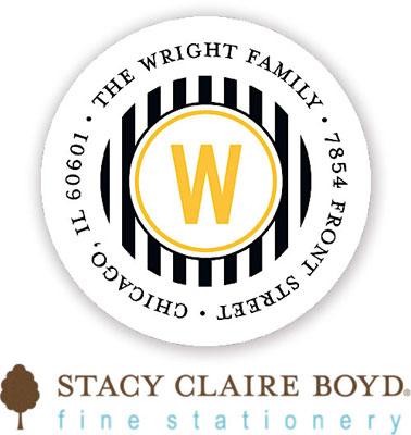 Stacy Claire Boyd Return Address Label/Sticky - French Bistro