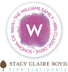 Stacy Claire Boyd Return Address Label/Sticky - Subtle Canvas