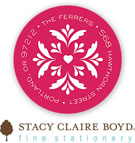 Stacy Claire Boyd Return Address Label/Sticky - Wedding Woodcut