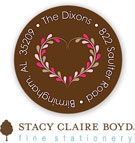Stacy Claire Boyd Return Address Label/Sticky - Warm Heart