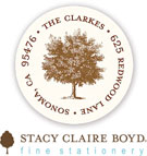 Stacy Claire Boyd Return Address Label/Sticky - Under The Oak
