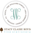 Stacy Claire Boyd Return Address Label/Sticky - Proudly Announcing