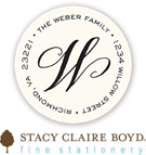 Stacy Claire Boyd Return Address Label/Sticky - CalligraphyA