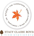 Stacy Claire Boyd Return Address Label/Sticky - Autumn Leaves