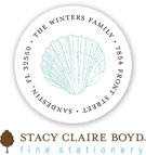 Stacy Claire Boyd Return Address Label/Sticky - Seaside Wedding