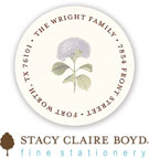 Stacy Claire Boyd Return Address Label/Sticky - Hydrangea Bloom