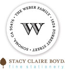 Stacy Claire Boyd Return Address Label/Sticky - Perfectly Scripted