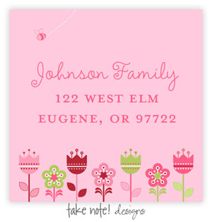 Take Note Designs - Address Labels (Flower Garden)