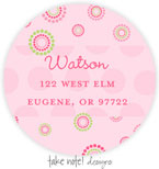 Take Note Designs - Address Labels (Pink Circle Dots)