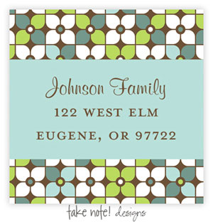 Take Note Designs - Address Labels (Modern Pool Floral)