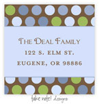 Take Note Designs - Address Labels (Fun Blue Dots)