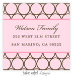Take Note Designs - Address Labels (Eames Modern Pink Circle)