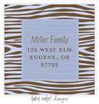 Take Note Designs - Address Labels (Blue Zebra)