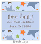 Take Note Designs - Address Labels (Stars in Blue)
