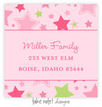 Take Note Designs - Address Labels (Stars in Pink)