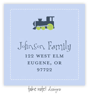 Take Note Designs - Address Labels (Train)