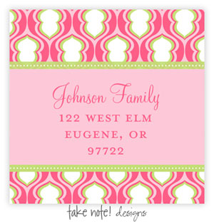 Take Note Designs - Address Labels (Hourglass in Pink)