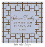 Take Note Designs - Address Labels (Retro Squares Blue)