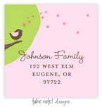 Take Note Designs - Address Labels (Chirping Bird Girl)