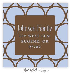 Take Note Designs - Address Labels (Blue Eames Dot) Take Note Designs - Address Labels (Blue Eames Dot)