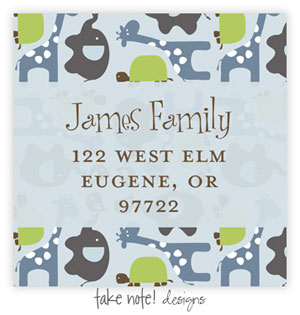 Take Note Designs - Address Labels (Animal Pattern)