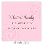 Take Note Designs - Address Labels (Pink Scrolls )