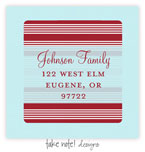 Take Note Designs - Address Labels (Aqua and Red Band)