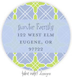 Take Note Designs - Address Labels (Grid Blue and Green)