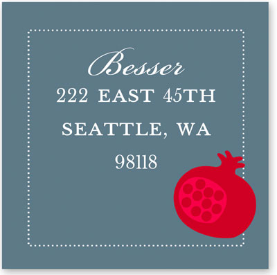 Take Note Designs - Address Labels (Pomegranate - Jewish New Year)