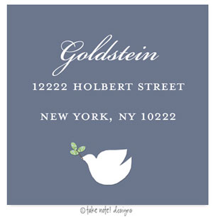 Take Note Designs - Address Labels (White Dove - Jewish New Year)