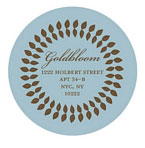 Take Note Designs - Address Labels (Circle Vine on Aqua - Jewish New Year)