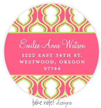 Take Note Designs - Address Labels (Pink Hourglass - Graduation) Take Note Designs - Address Labels (Pink Hourglass - Graduation)
