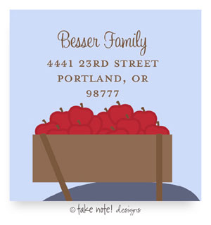 Take Note Designs - Address Labels (Apple Box - Jewish New Year)