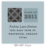 Take Note Designs - Address Labels (Class of 2011 Charcoal - Graduation)