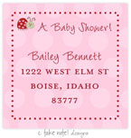 Take Note Designs - Address Labels (Ladybug on Polkadots - Baby Shower)