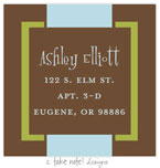 Take Note Designs - Address Labels (Blue and Green Frame - Baby Shower)
