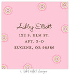 Take Note Designs - Address Labels (Pink Modern Circles - Baby Shower)