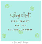 Take Note Designs - Address Labels (Green Modern Circles - Baby Shower)