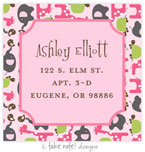 Take Note Designs - Address Labels (Modern Animal Girl - Baby Shower)