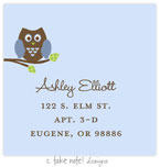 Take Note Designs - Address Labels (Blue Owl Branch - Baby Shower)