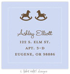 Take Note Designs - Address Labels (Rocking Horse Twins - Baby Shower)