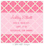 Take Note Designs - Address Labels (Pink and Green Grid - Baby Shower)