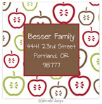 Take Note Designs - Address Labels (Apple Grid Brown - Jewish New Year)