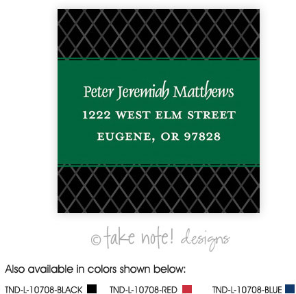 Take Note Designs - Address Labels (Diamond Grid Custom Wrap - Graduation) Take Note Designs - Address Labels (Diamond Grid Custom Wrap - Graduation)